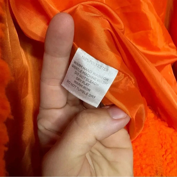 I.AM.GIA Women’s Orange Pixie Teddy Coat size Small - Picture 5 of 5